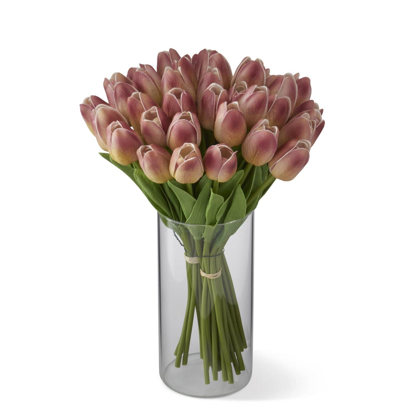 Green/Purple Real Touch Tulip
