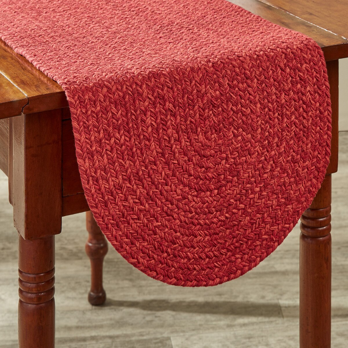 Spice Bin Braided Table Runner 13 x 36 inches: Paprika