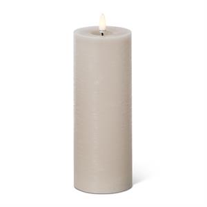 Taupe ON/OFF Touch LED Pillar Candles w/Timers