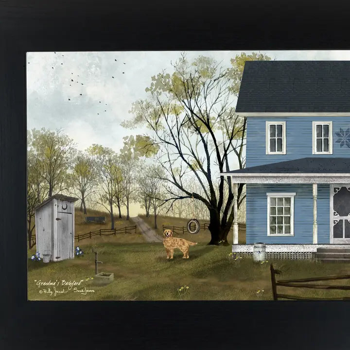 Grandma's Backyard Outhouse By Artist Billy Jacobs