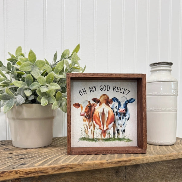 Oh My God Becky Framed Print