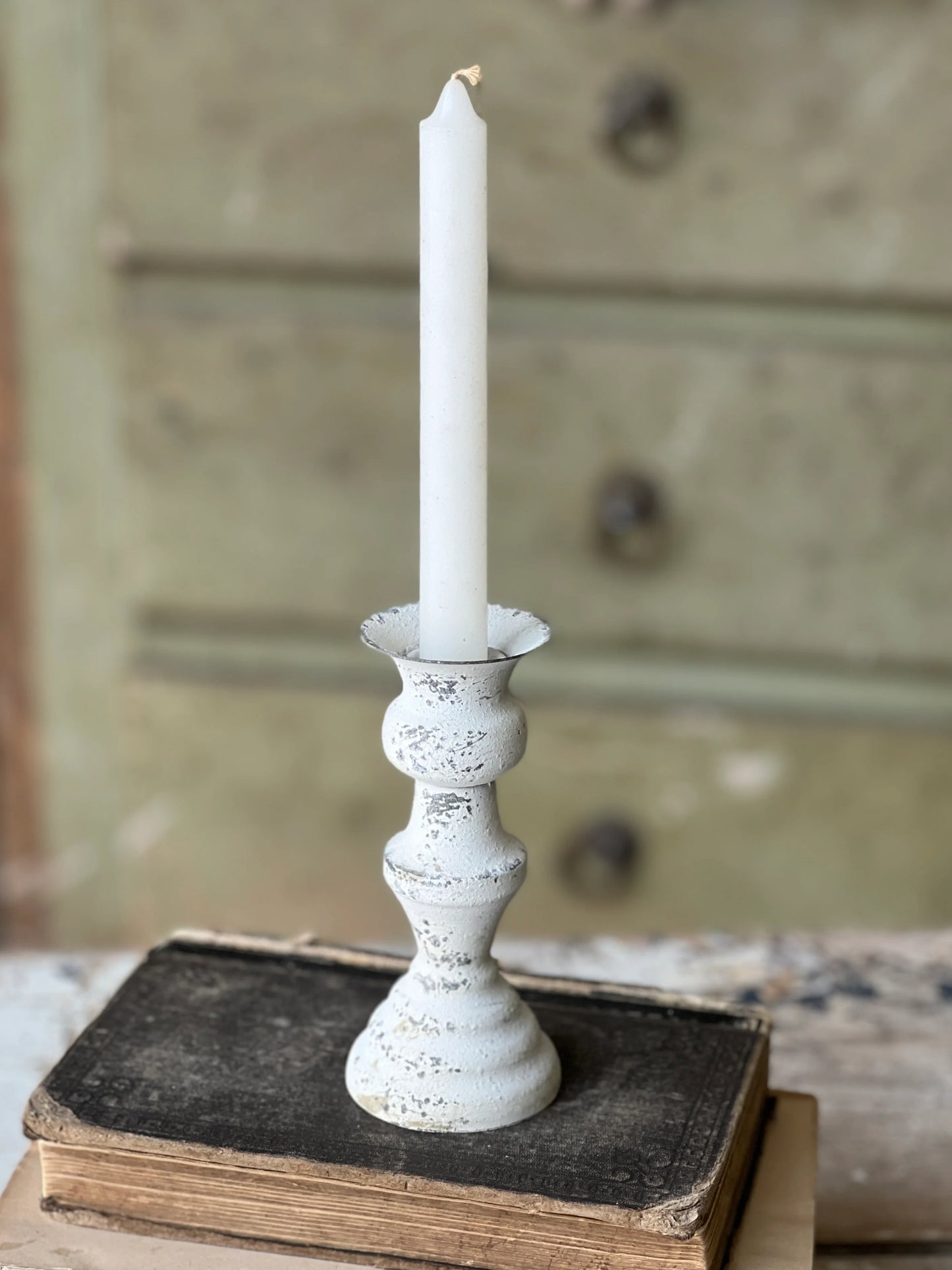 5.5" Alette Candle Holder-Cream