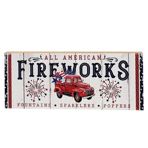 All American Fireworks Shelf Sitter Block