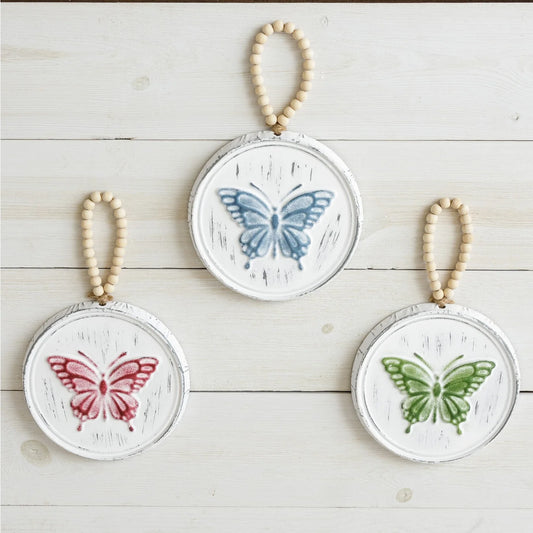 Embossed Butterflies Bead Hanger