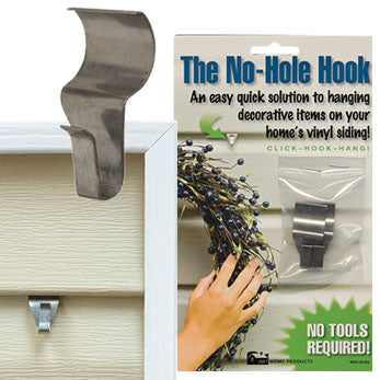 2 Pack No Hole Hooks, Low Profile