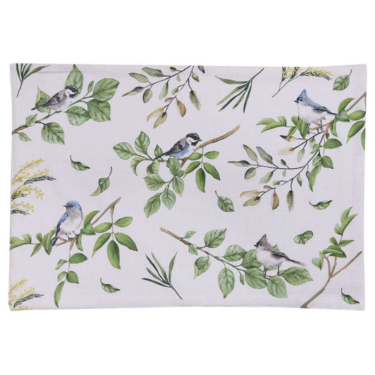 Linen Hemmed 13 inch x 19 inch Placemat: Songbird