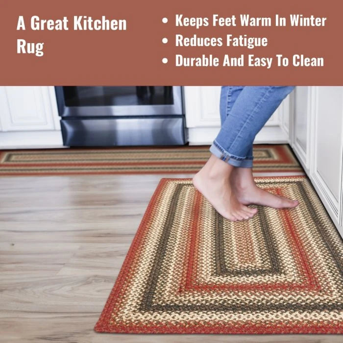 27" x 45" Rectangle Chester Braided Rug