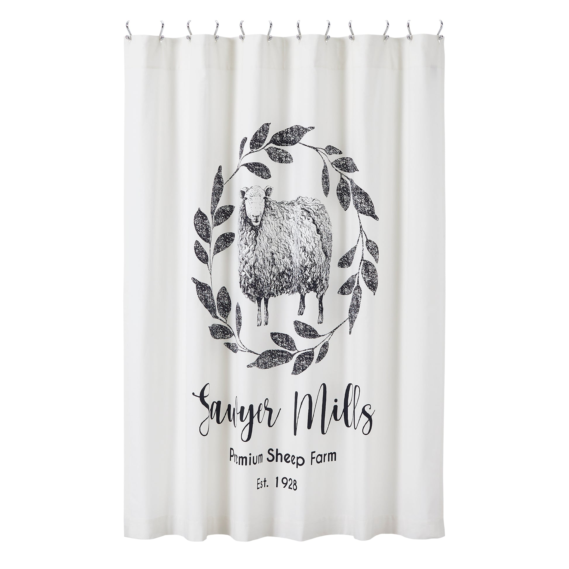 Sawyer Mill Black Sheep Shower Curtain