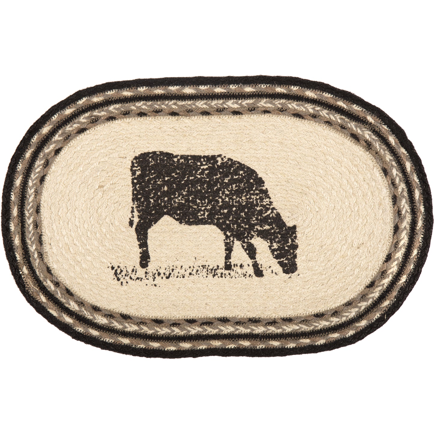 Sawyer Mill Charcoal Cow Placemat