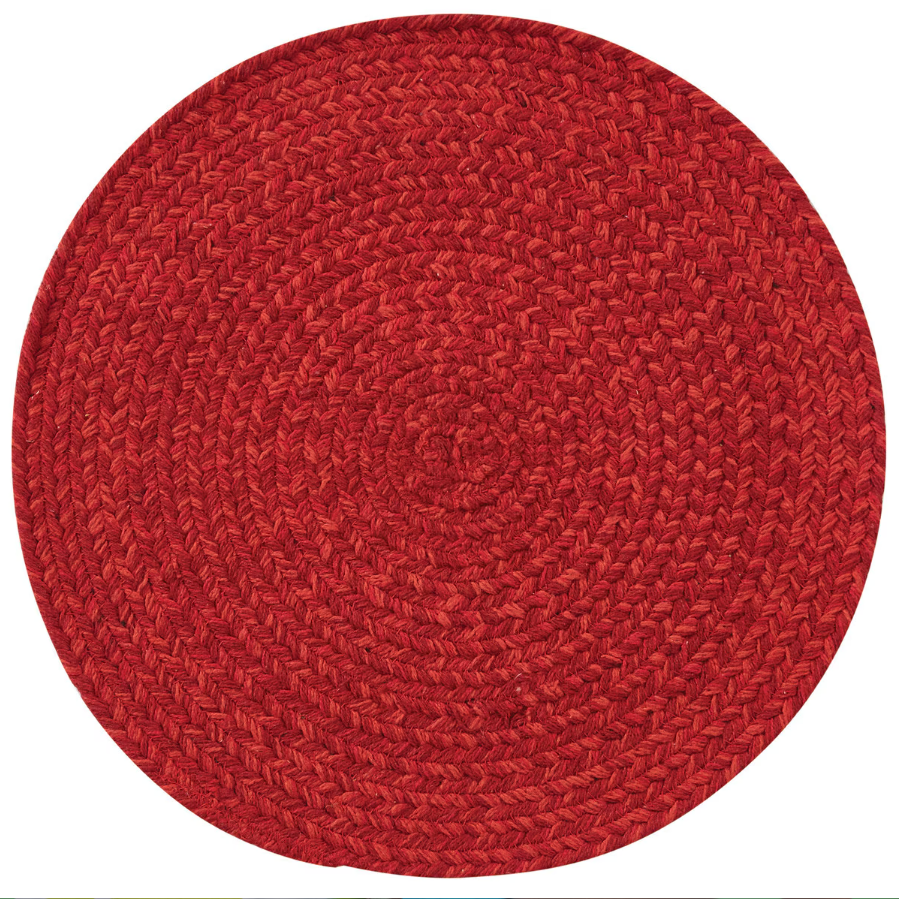 Spice Bin Braided Placemat - Paprika