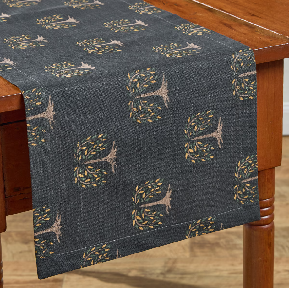 Willow Trees Print Table Runner: 36 inches long