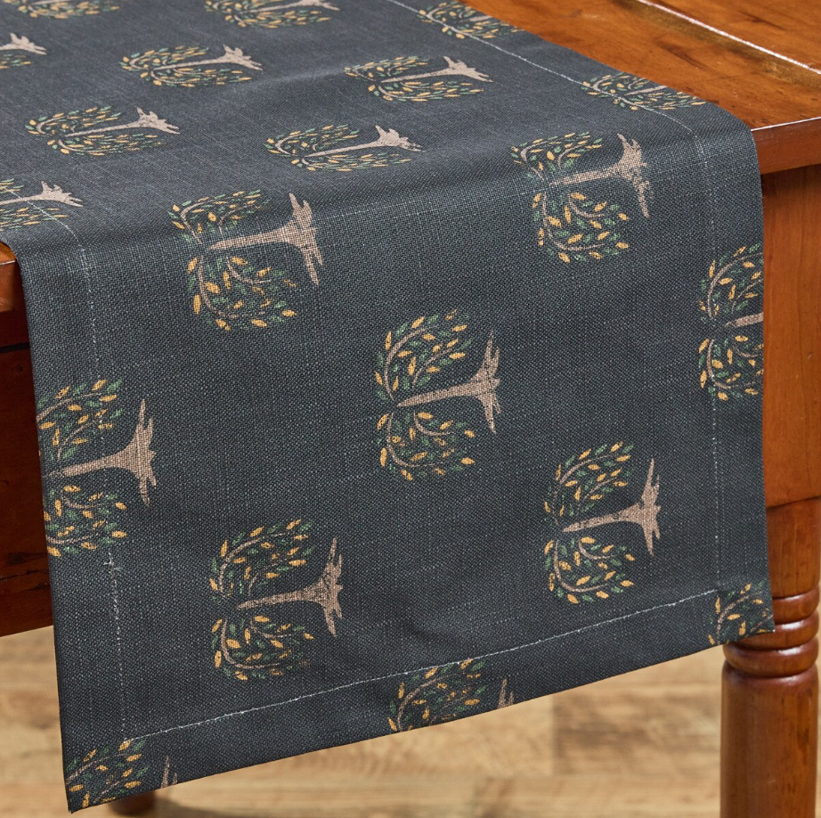 Willow Trees Print Table Runner: 54 inches long