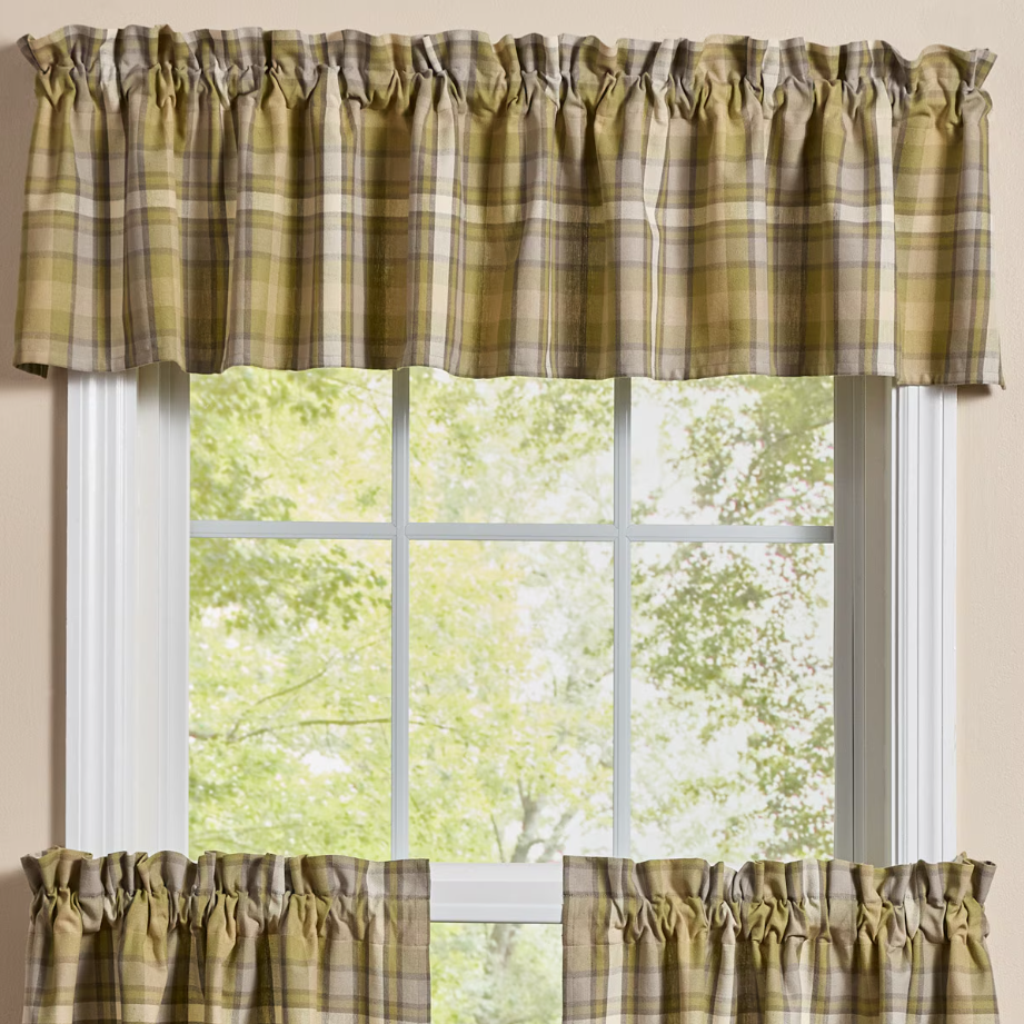 Boulder Lodge Plaid Valance 14"L