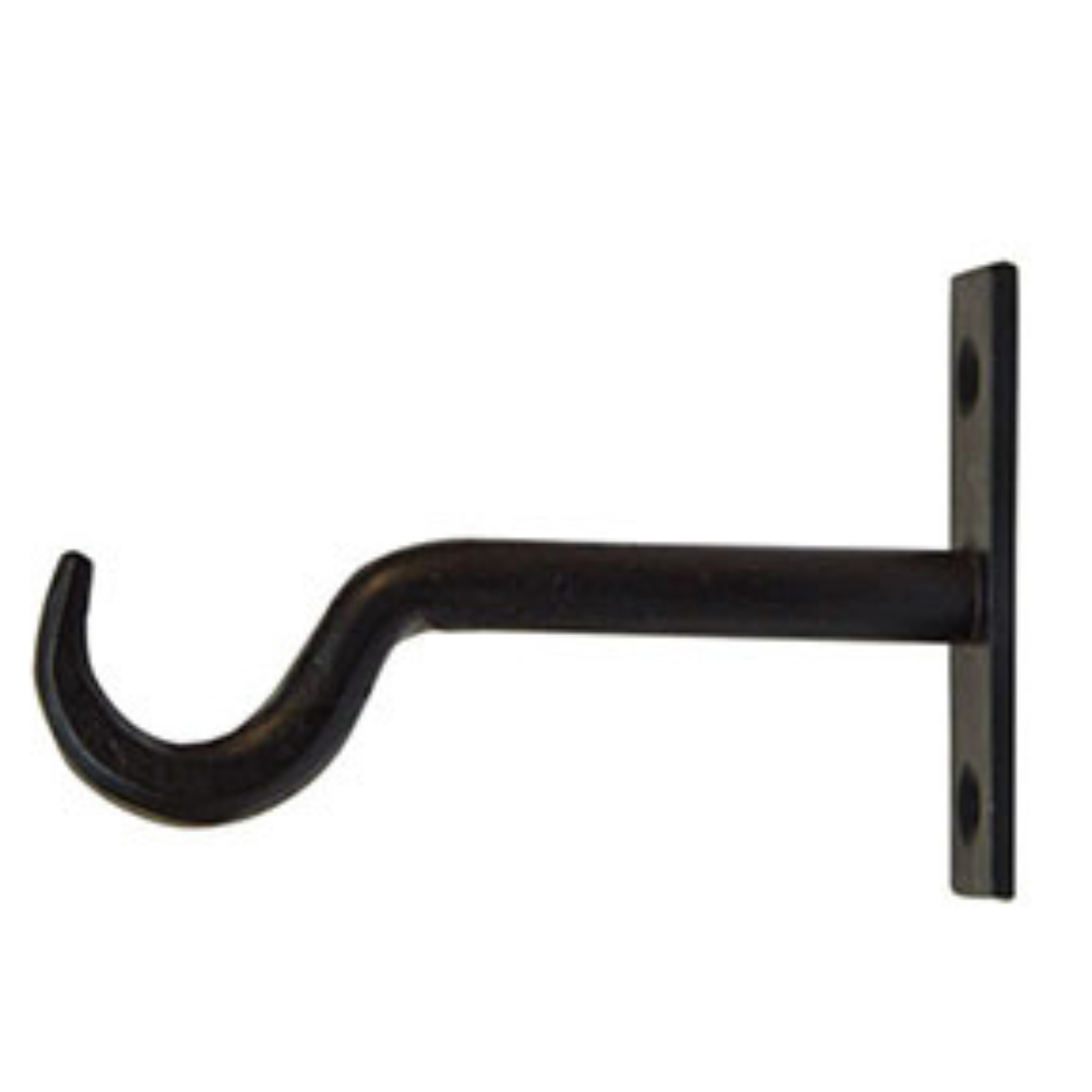 Simple Black Iron Farmhouse Lantern Wall Hook