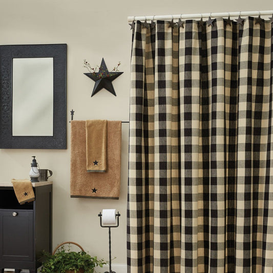 Wicklow Black & Tan Shower Curtain