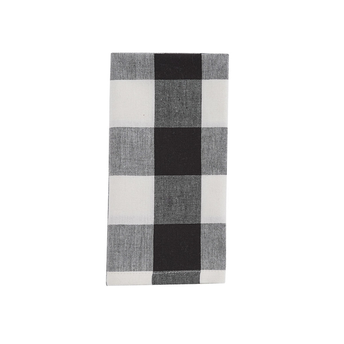 Wicklow Black and Cream Check Napkin