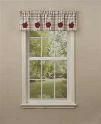 Apple Orchard Applique Lined Valance