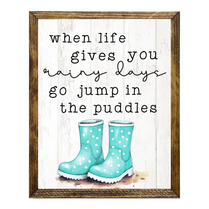 Timberland Frame Life Gives You Rainy Days Jump in Puddles