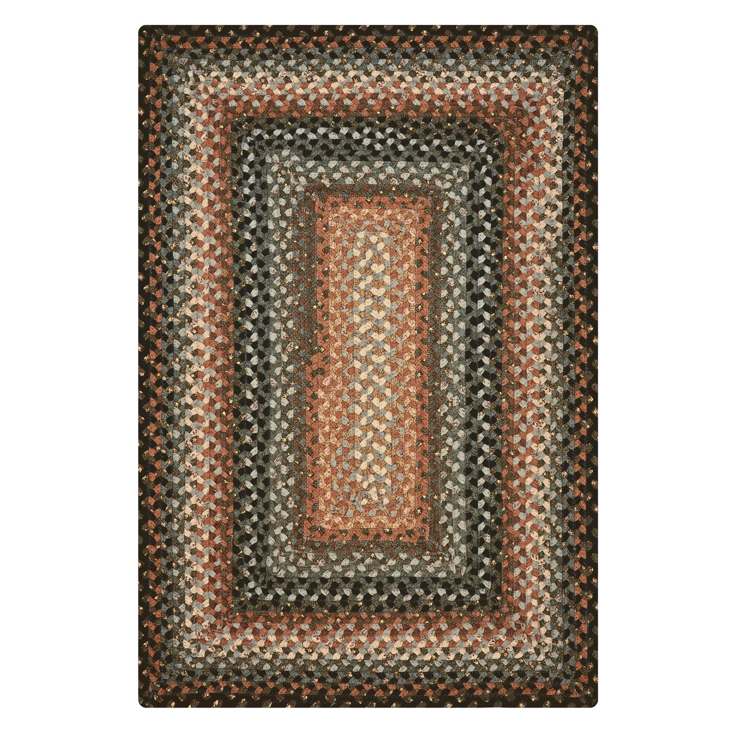 6' x 9' Cocoa Bean Cotton Braided Rug