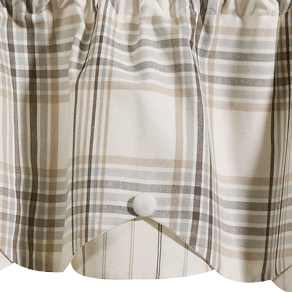 Countryside Lined Scallop Valance 58 inches