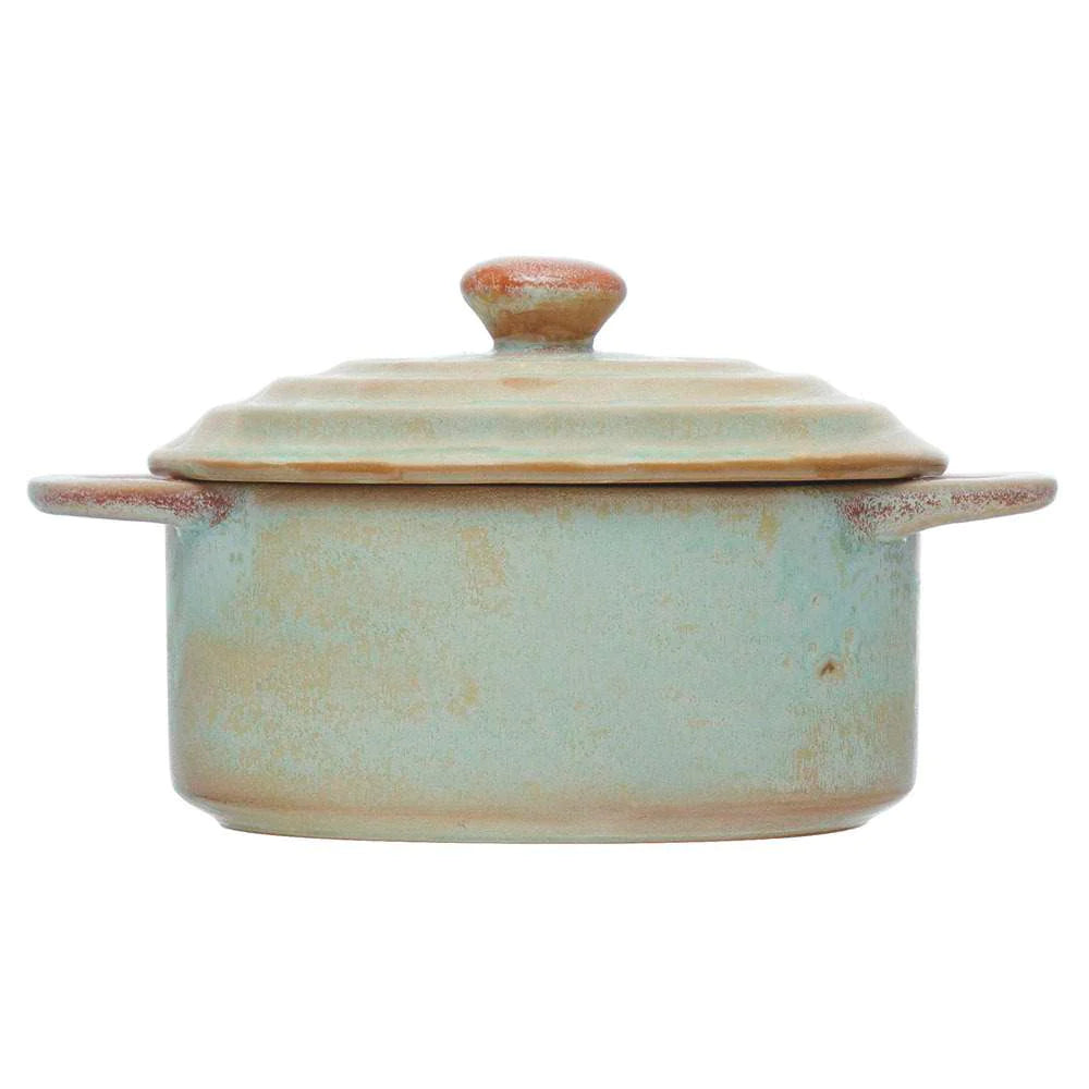 Stoneware Mini Matte 6" Celadon Color Baker