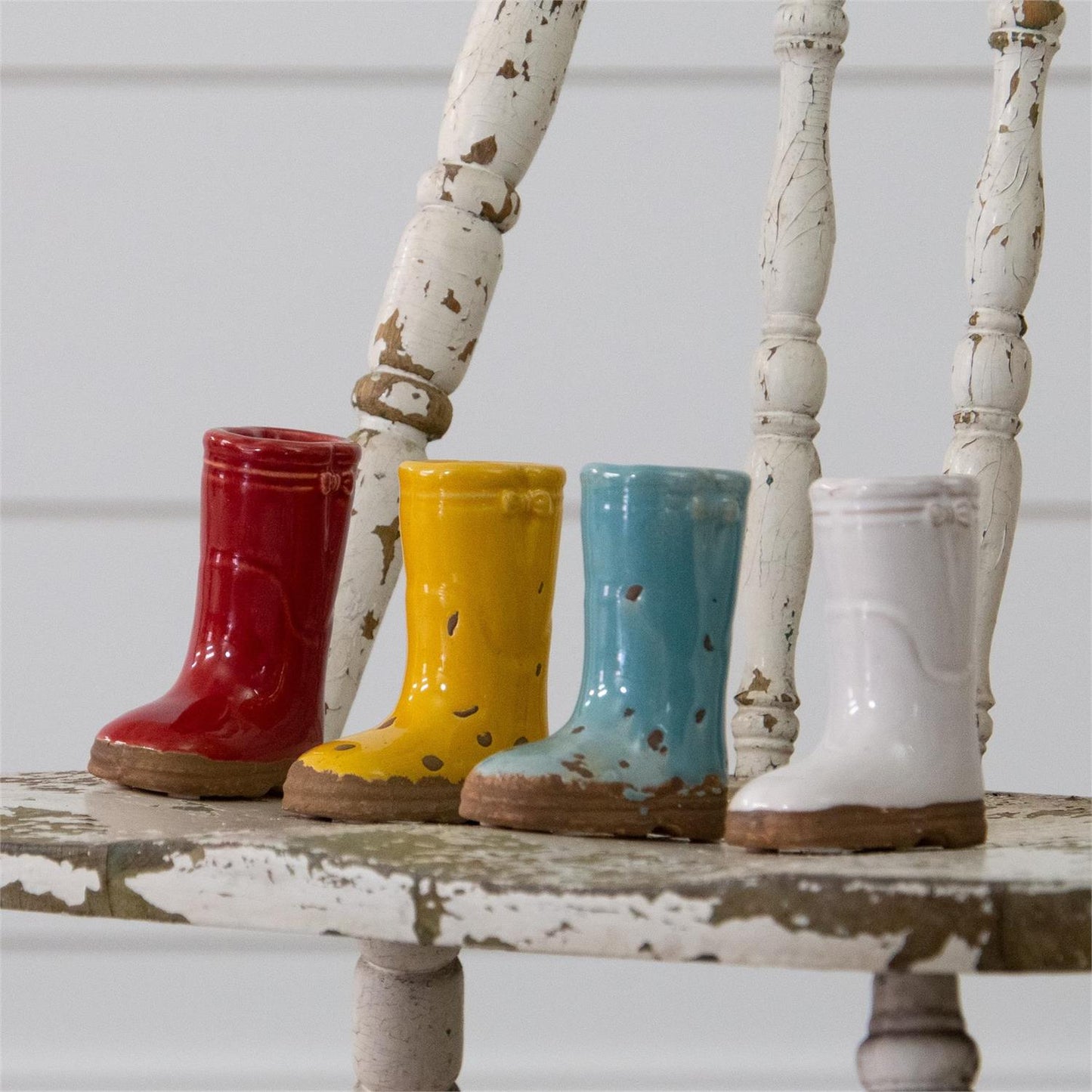 Mini Ceramic Boot Vase