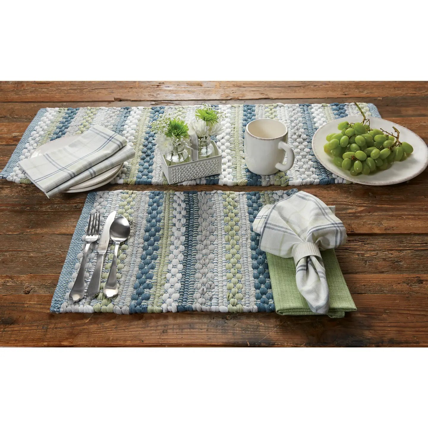 Dew Drop Chindi Table Runner 13 inch x 36 inch