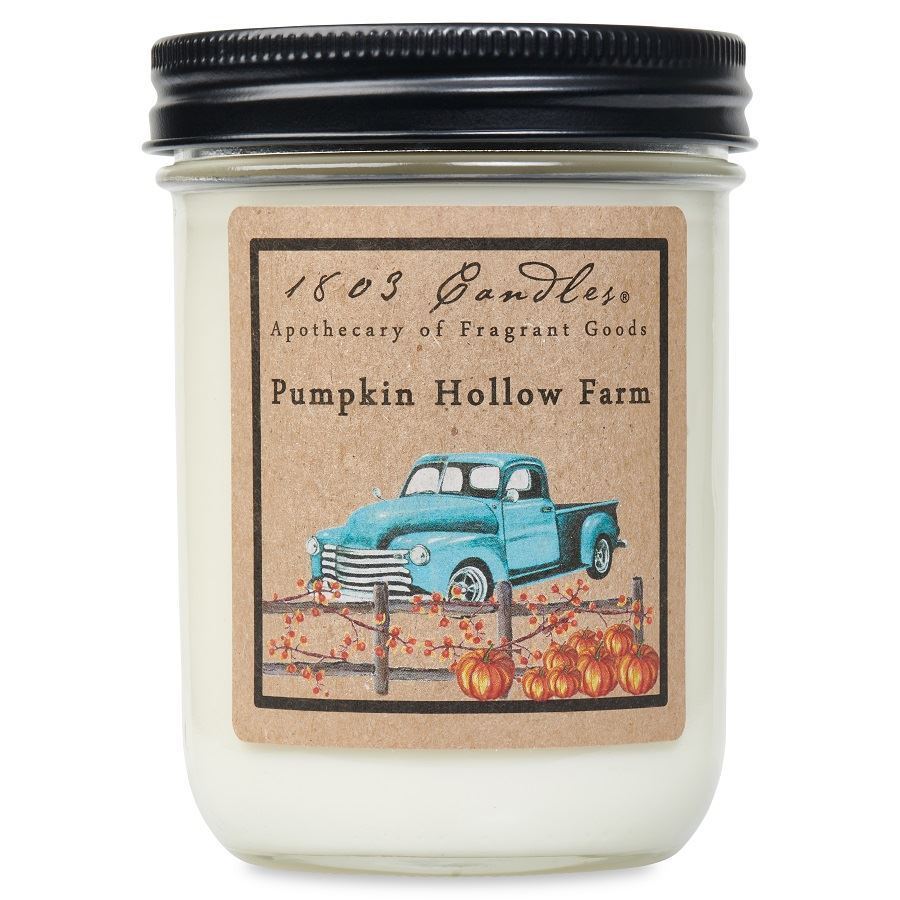 1803 Candles, Pumpkin Hollow Soy Jar Candle