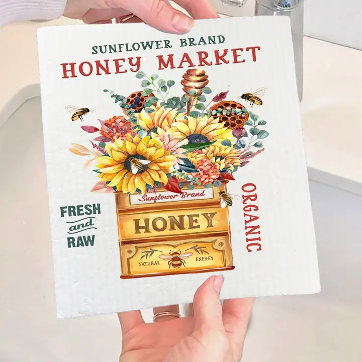 Swedish Dish Cloth: Modern Farmhouse Honey Market