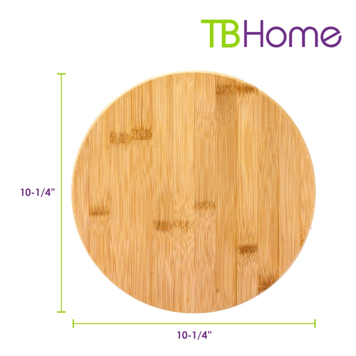 Bamboo Lazy Susan Turntable 10 inches