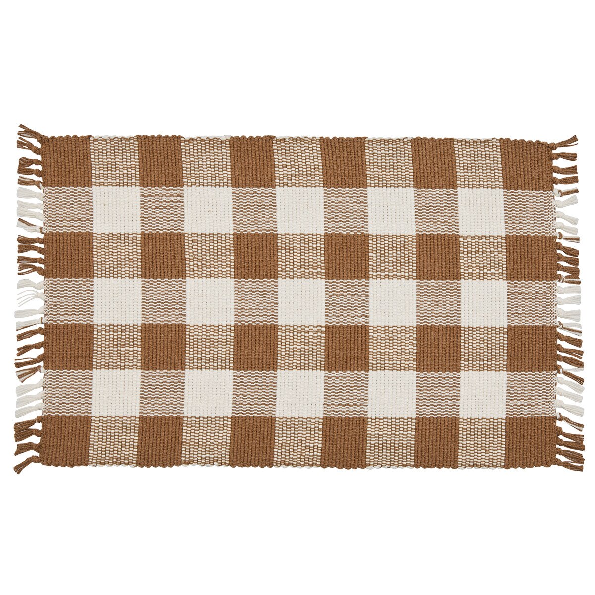 Wicklow Yarn Placemat-Brown And Cream