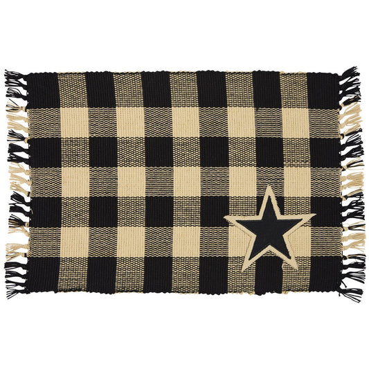 Wicklow Star Yarn Placemat - Black