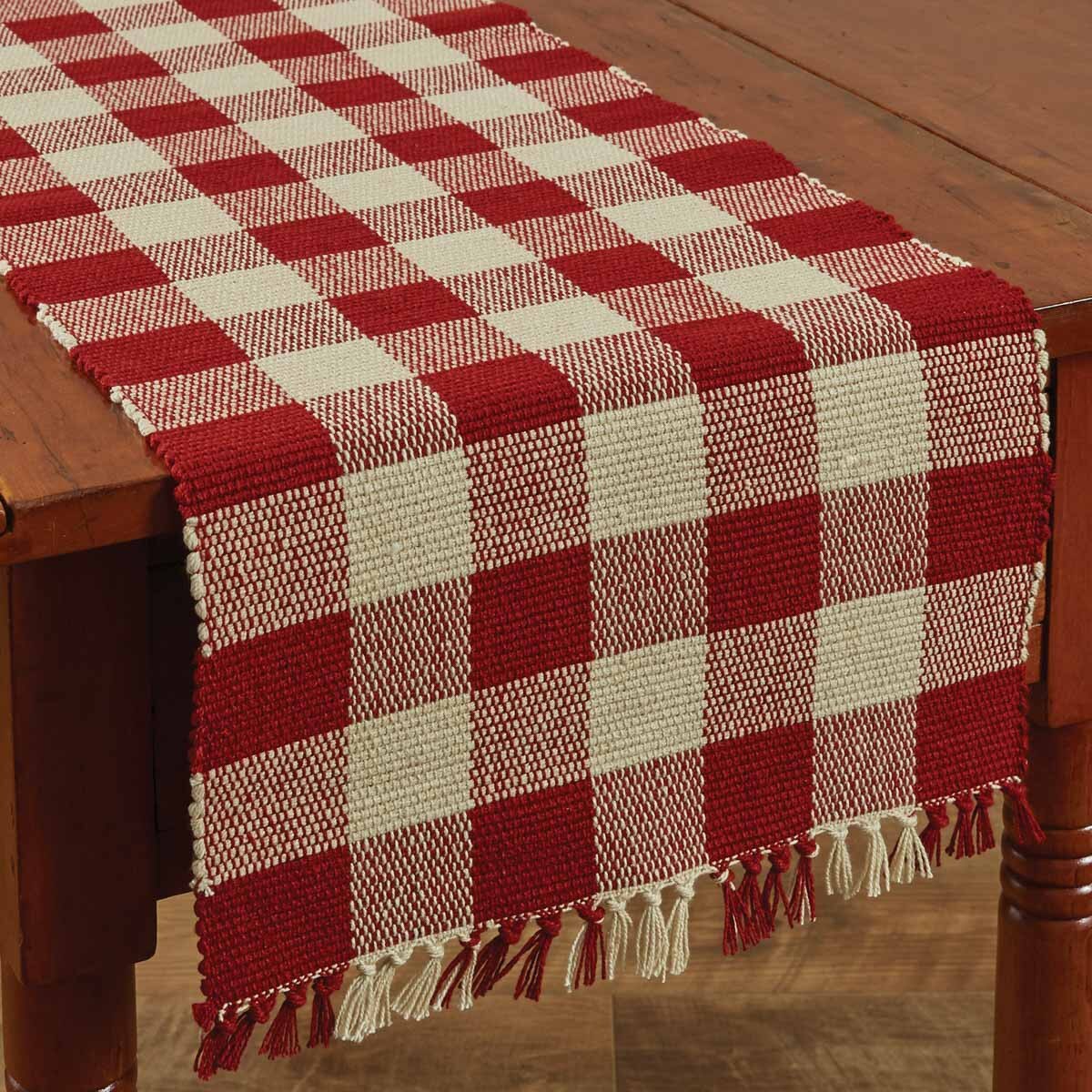 Wicklow Yarn Table Runner - 36"L - Garnet