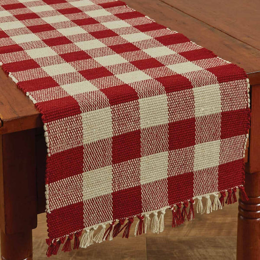 Wicklow Yarn Table Runner - 36"L - Garnet