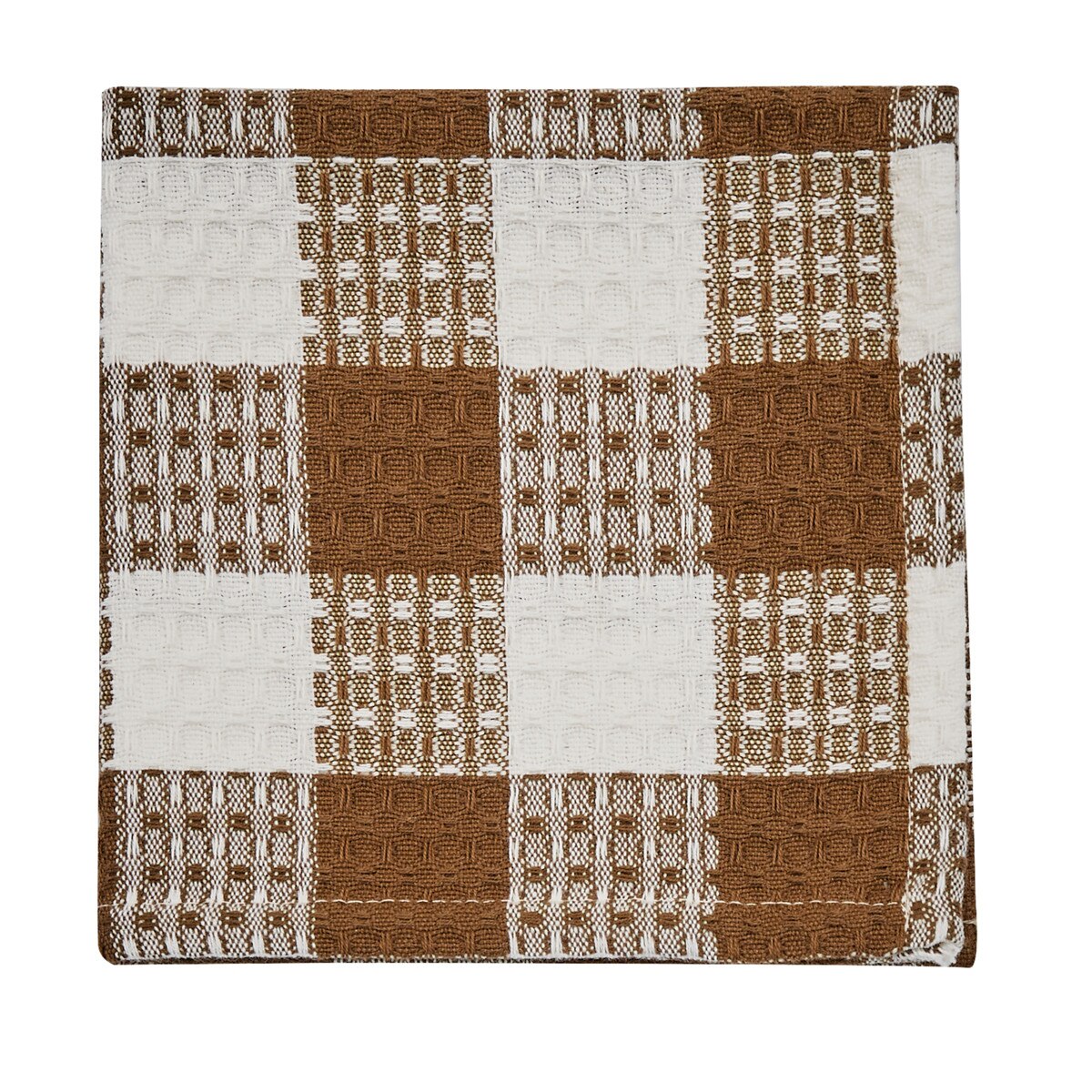 Wicklow Dishcloth - Brown And Cream