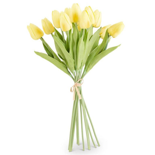 Light Yellow Real Touch Tulip