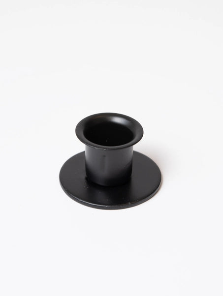 Black Iron Round Taper Holder