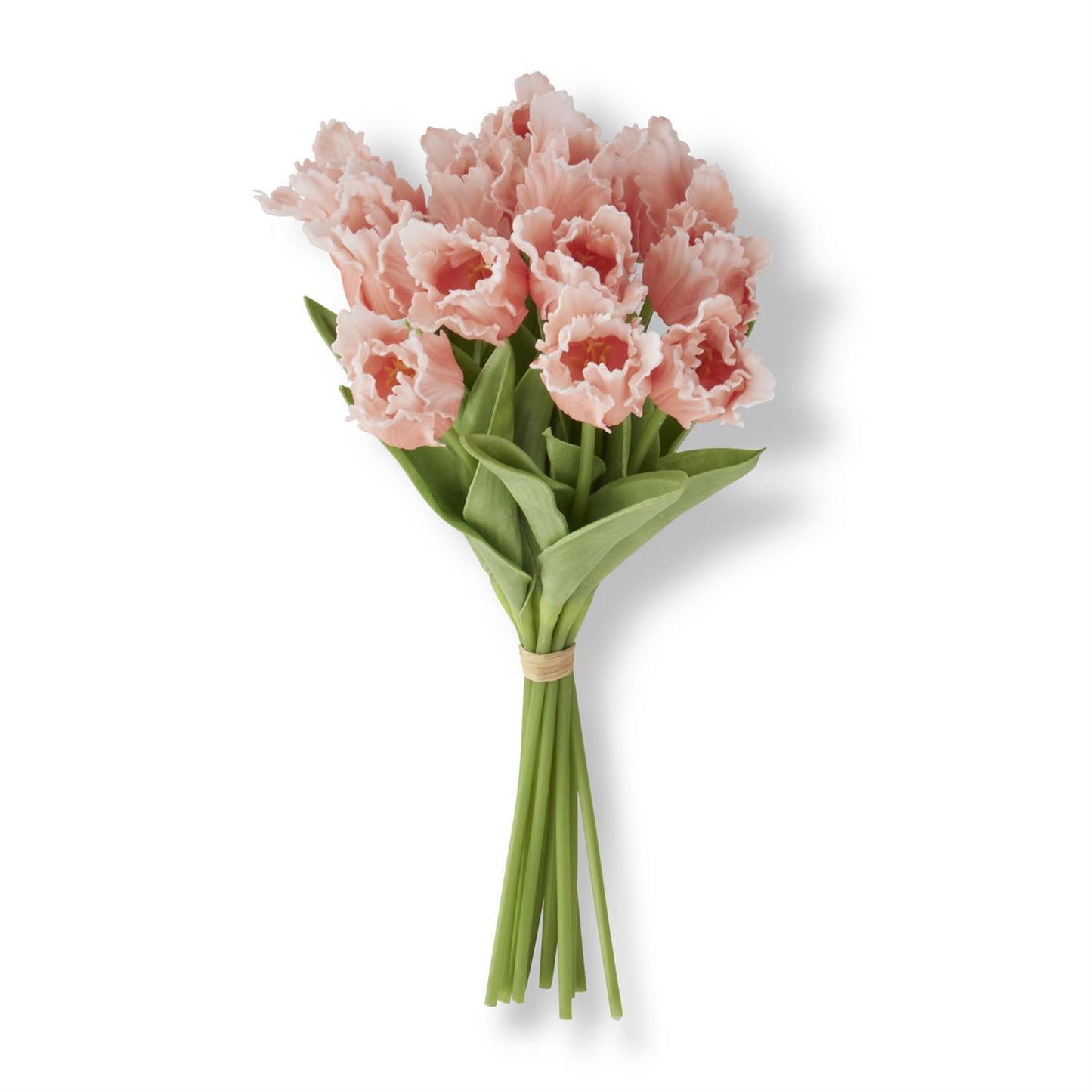 13 Inch Orange/Peach Real Touch Parrot Tulip, Single Stem