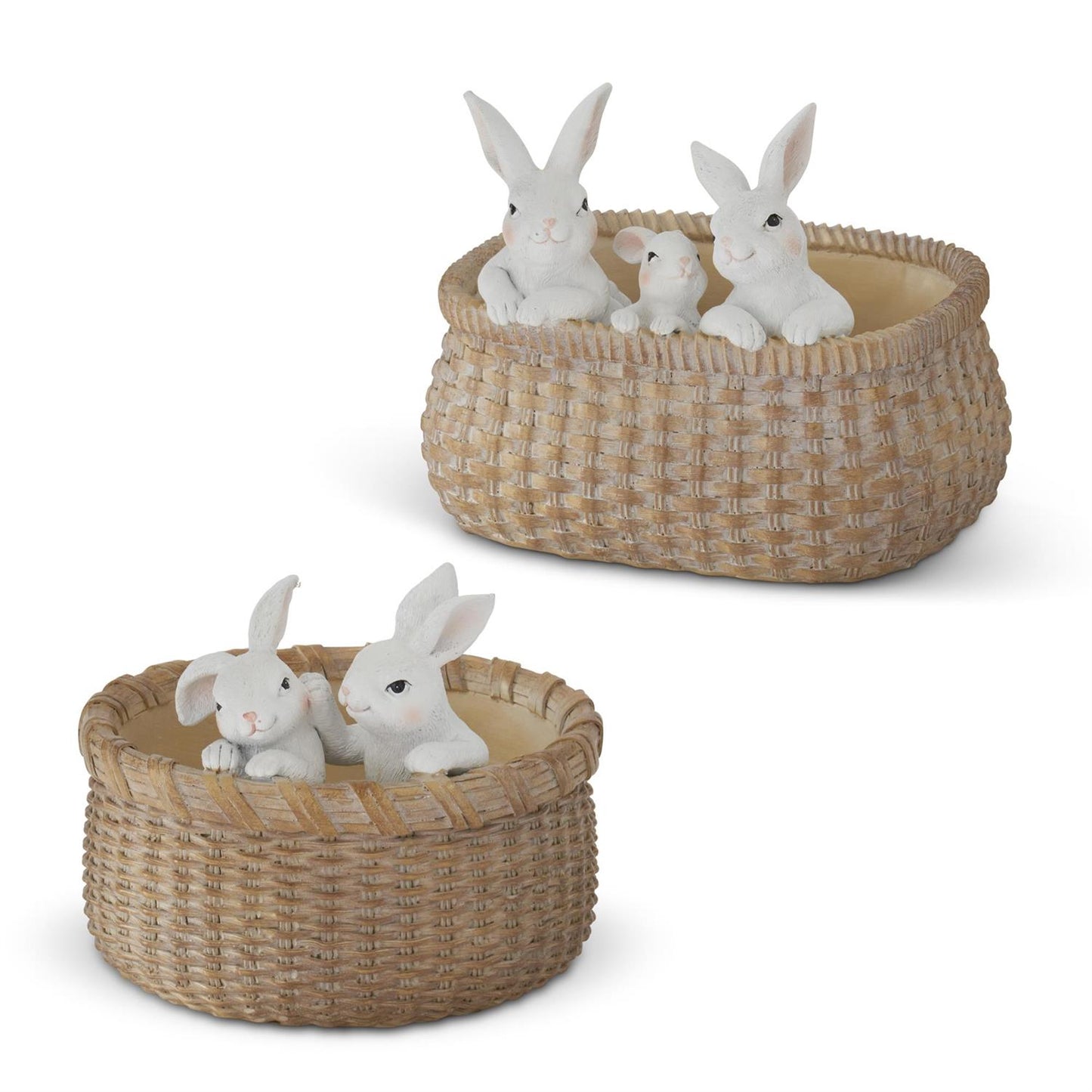 Assorted Resin Baskets w/Easter Bunnies