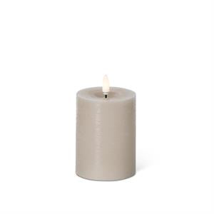 Taupe ON/OFF Touch LED Pillar Candles w/Timers
