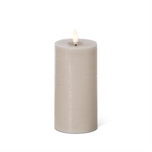 Taupe ON/OFF Touch LED Pillar Candles w/Timers