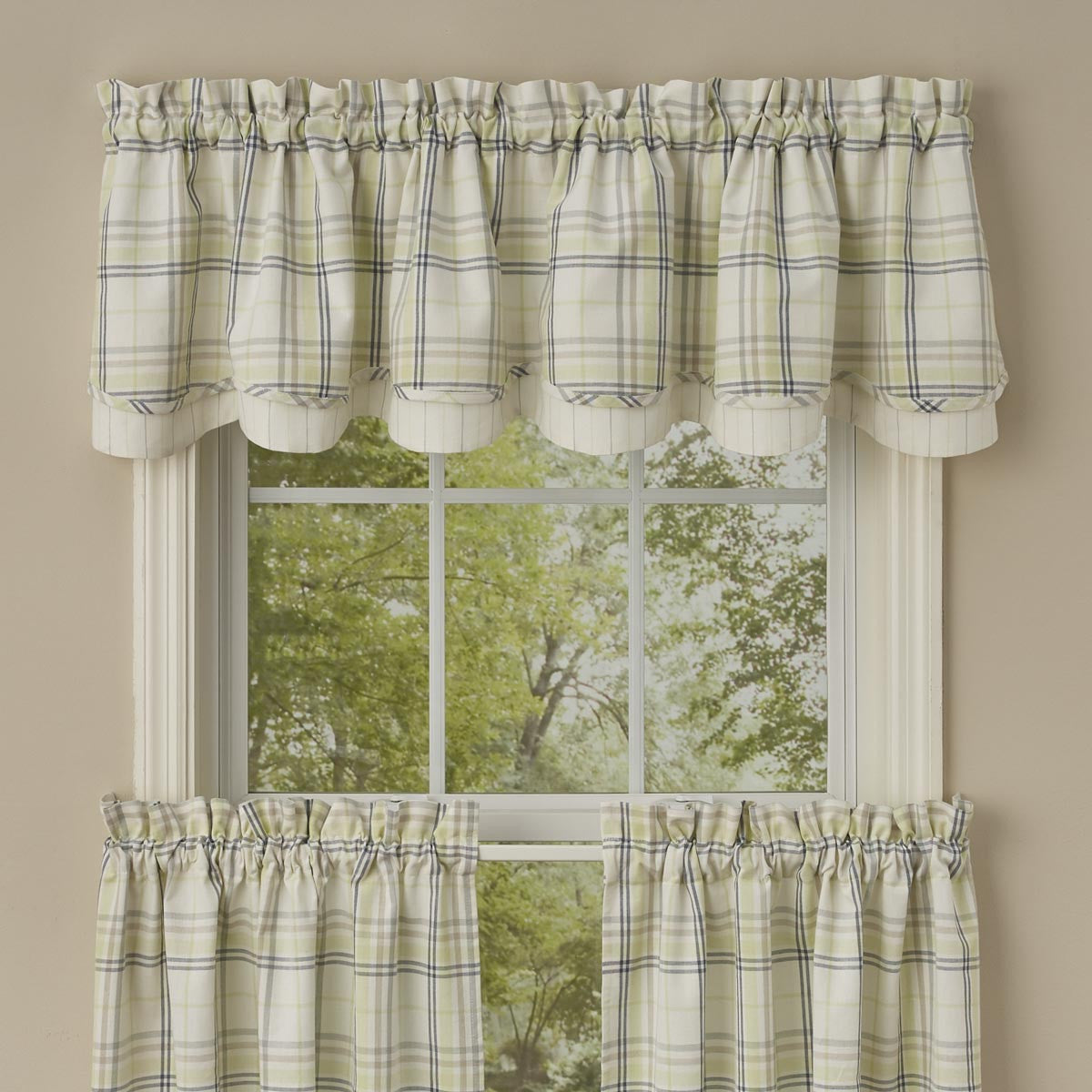Dew Drop Lined Layered Valance