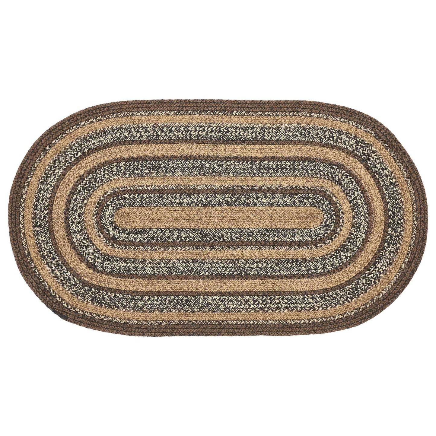 27" x 48" Rug Oval Expresso W/ Pad