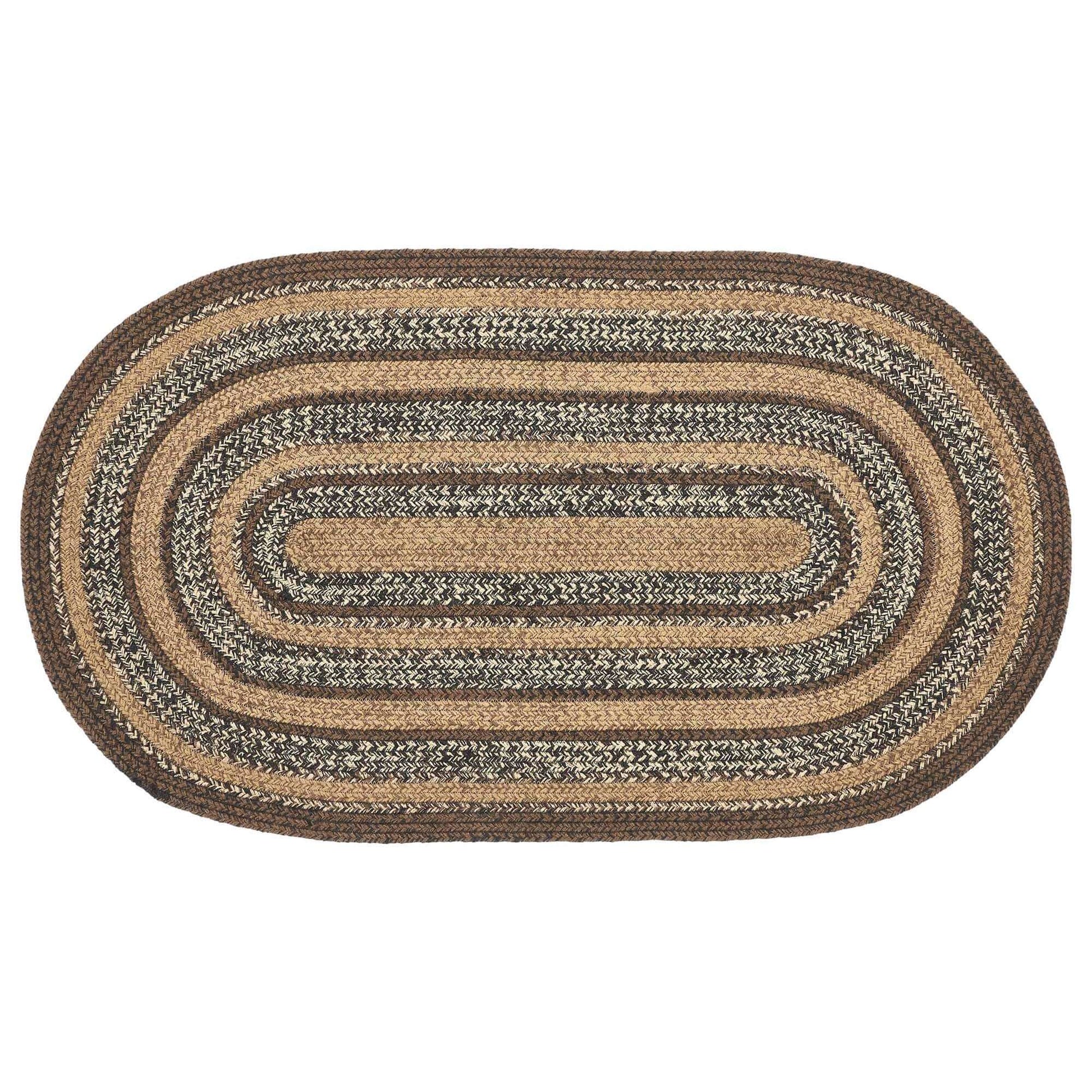 27" x 48" Rug Oval Expresso W/ Pad