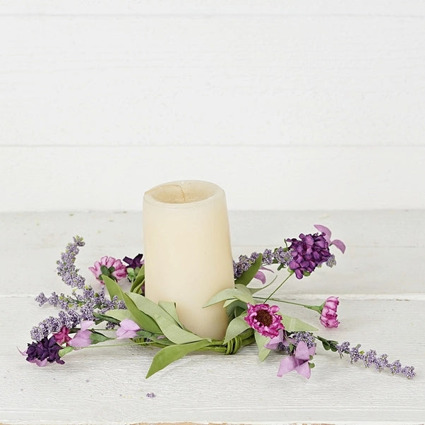 3.5in Ring-Mixed Lanvender and Wild Flowers