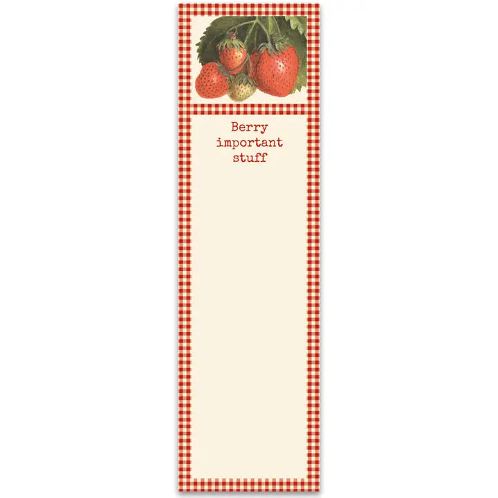 Berry Important Stuff List Pad