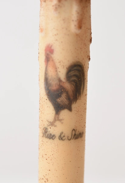 Rooster Rise & Shine Led Timer Taper Candle