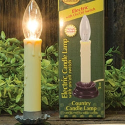 5" Country Candle Lamp
