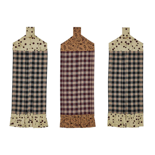 Pip Vinestar Button Loop Tea Assorted Towels