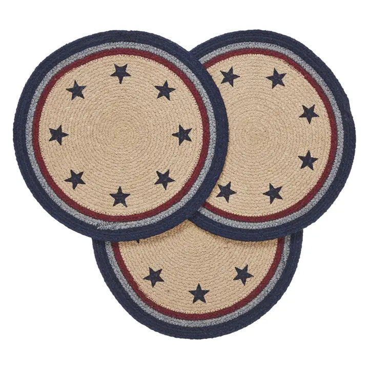 My Country Trivet Stencil Stars 12 Inch Diameter